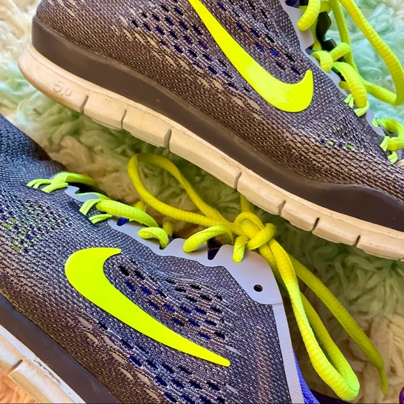 Nike Shoes - NIKE FREE 5.0 purple & neon green “TR FIT 4” trainers